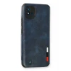 Newface Realme C11 2021 Kılıf Loop Deri Silikon - Lacivert