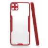 Newface Realme C15 Kılıf Platin Silikon - Kırmızı