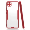 Newface Realme C15 Kılıf Platin Silikon - Kırmızı
