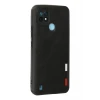 Newface Realme C21 Kılıf Loop Deri Silikon - Siyah