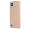 Newface Realme C21 Kılıf Nano içi Kadife Silikon - Pudra