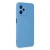 Newface Realme C35 Kılıf Nano içi Kadife Silikon - Mavi