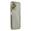Newface Realme C35 Kılıf Razer Lensli Silikon - Gold