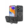 Newface Realme C53 Kılıf Joy Lens Standlı Kapak - Siyah