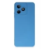 Newface Realme C53 Kılıf Nano içi Kadife Silikon - Mavi