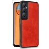 Newface Realme C65 Kılıf Aras Deri Kapak - Kırmızı