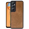 Newface Realme C65 Kılıf Aras Deri Kapak - Taba