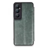 Newface Realme C65 Kılıf Flip Cover - Koyu Yeşil