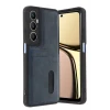 Newface Realme C65 Sara Kartvizitli Deri Kılıf - Lacivert