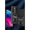 Newface Realme C75 4G Kılıf Pars Lens Yüzüklü Silikon - Yeşil
