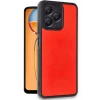 Newface Realme Note 50 4G Kılıf Aras Deri Kapak - Kırmızı