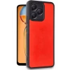 Newface Realme Note 50 4G Kılıf Aras Deri Kapak - Kırmızı