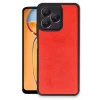 Newface Realme Note 50 4G Kılıf Aras Deri Kapak - Kırmızı