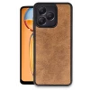 Newface Realme Note 50 4G Kılıf Aras Deri Kapak - Taba