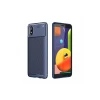 Newface Samsung Galaxy A01 Core Kılıf Auto Focus Karbon Kapak - Lacivert