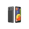 Newface Samsung Galaxy A01 Core Kılıf Auto Focus Karbon Kapak - Siyah