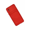 Newface Samsung Galaxy A01 Core Kılıf Kelvin Kartvizitli Silikon - Kırmızı