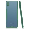 Newface Samsung Galaxy A02 Kılıf Platin Silikon - Yeşil