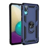 Newface Samsung Galaxy A02 Kılıf Sofya Yüzüklü Silikon Kapak - Lacivert