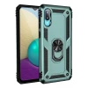 Newface Samsung Galaxy A02 Kılıf Sofya Yüzüklü Silikon Kapak - Yeşil