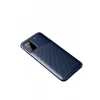 Newface Samsung Galaxy A02S Kılıf Auto Focus Karbon Kapak - Lacivert