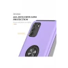 Newface Samsung Galaxy A02S Kılıf Elit Yüzüklü Kapak - Mor