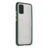Newface Samsung Galaxy A02S Kılıf Miami Şeffaf Silikon - Koyu Yeşil