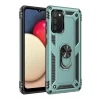 Newface Samsung Galaxy A02S Kılıf Sofya Yüzüklü Silikon Kapak - Yeşil