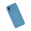 Newface Samsung Galaxy A03 Kılıf Nano içi Kadife Silikon - Mavi