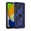 Newface Samsung Galaxy A03 Kılıf Sofya Yüzüklü Silikon Kapak - Lacivert