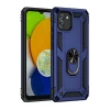 Newface Samsung Galaxy A03 Kılıf Sofya Yüzüklü Silikon Kapak - Lacivert