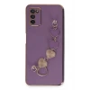 Newface Samsung Galaxy A03S Kılıf Esila Silikon - Mor