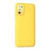 Newface Samsung Galaxy A03S Kılıf Lansman Glass Kapak - Sarı