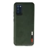 Newface Samsung Galaxy A03S Kılıf Loop Deri Silikon - Yeşil