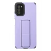 Newface Samsung Galaxy A03S Kılıf Mega Standlı Silikon - Lila