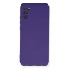 Newface Samsung Galaxy A03S Kılıf Nano içi Kadife Silikon - Mor