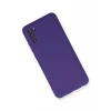 Newface Samsung Galaxy A03S Kılıf Nano içi Kadife Silikon - Mor