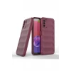 Newface Samsung Galaxy A03S Kılıf Optimum Silikon - Bordo