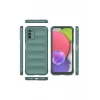 Newface Samsung Galaxy A03S Kılıf Optimum Silikon - Koyu Yeşil