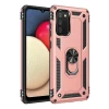 Newface Samsung Galaxy A03S Kılıf Sofya Yüzüklü Silikon Kapak - Rose