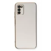 Newface Samsung Galaxy A03S Kılıf Volet Silikon - Beyaz
