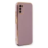 Newface Samsung Galaxy A03S Kılıf Volet Silikon - Mor
