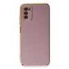 Newface Samsung Galaxy A03S Kılıf Volet Silikon - Mor