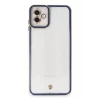 Newface Samsung Galaxy A04 Kılıf Liva Lens Silikon - Mavi