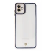 Newface Samsung Galaxy A04 Kılıf Liva Lens Silikon - Mavi