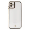 Newface Samsung Galaxy A04 Kılıf Liva Lens Silikon - Siyah