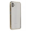 Newface Samsung Galaxy A04 Kılıf Razer Lensli Silikon - Gold