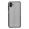 Newface Samsung Galaxy A04 Kılıf Razer Lensli Silikon - Siyah