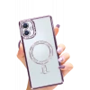 Newface Samsung Galaxy A06 Joke Simli Magneticsafe Kılıf - Derin Mor