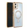 Newface Samsung Galaxy A06 Joke Simli Magneticsafe Kılıf - Gold